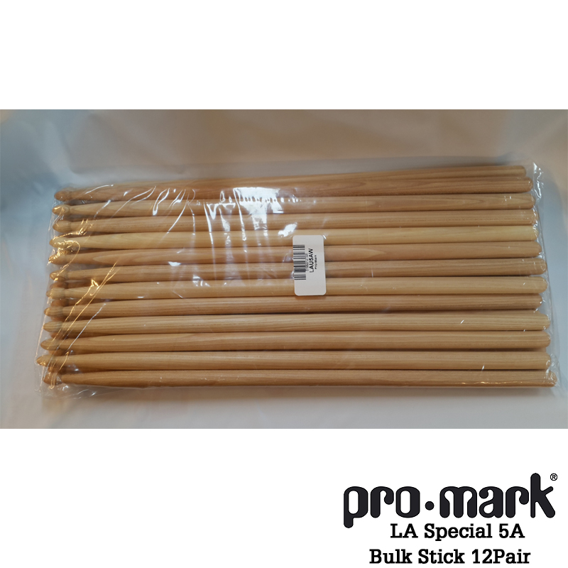 [★드럼채널★] Promark LA Special  Bulk Stick 12조 묶음/벌크스틱/벌크/저가형 스틱